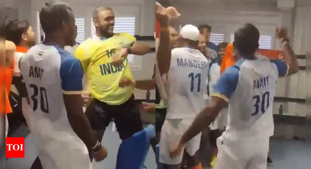 ‘Chak De India’: Indian hockey players dance their hearts out in dressing room. Watch | Paris Olympics 2024 News