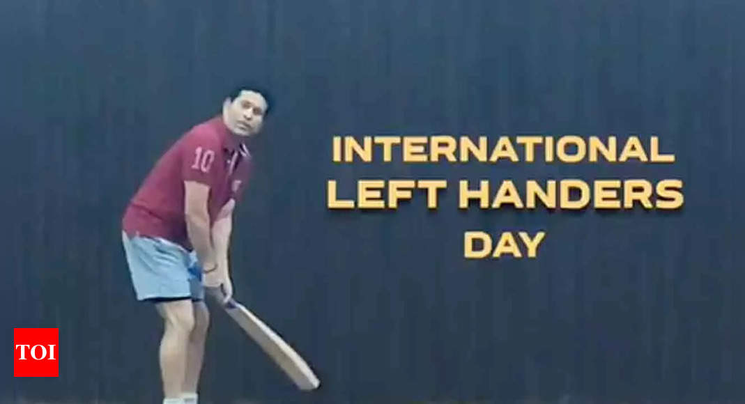 Sachin vs Tendulkar: How Sachin Tendulkar celebrated ‘International Left-Handers Day’ – Watch