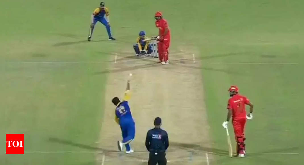 In a rare sight, Rishabh Pant seen rolling his arm over in Delhi Premier League opener. Watch |