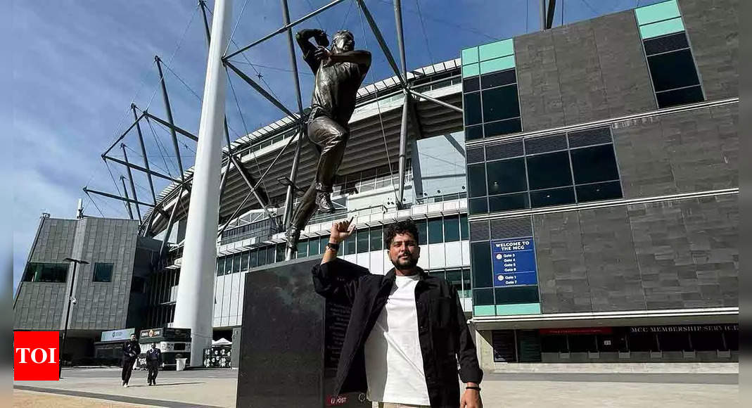 ‘Bowling Shane…’: Kuldeep Yadav visits late legend’s statue at MCG, looks forward to India-Australia Test series | Cricket News