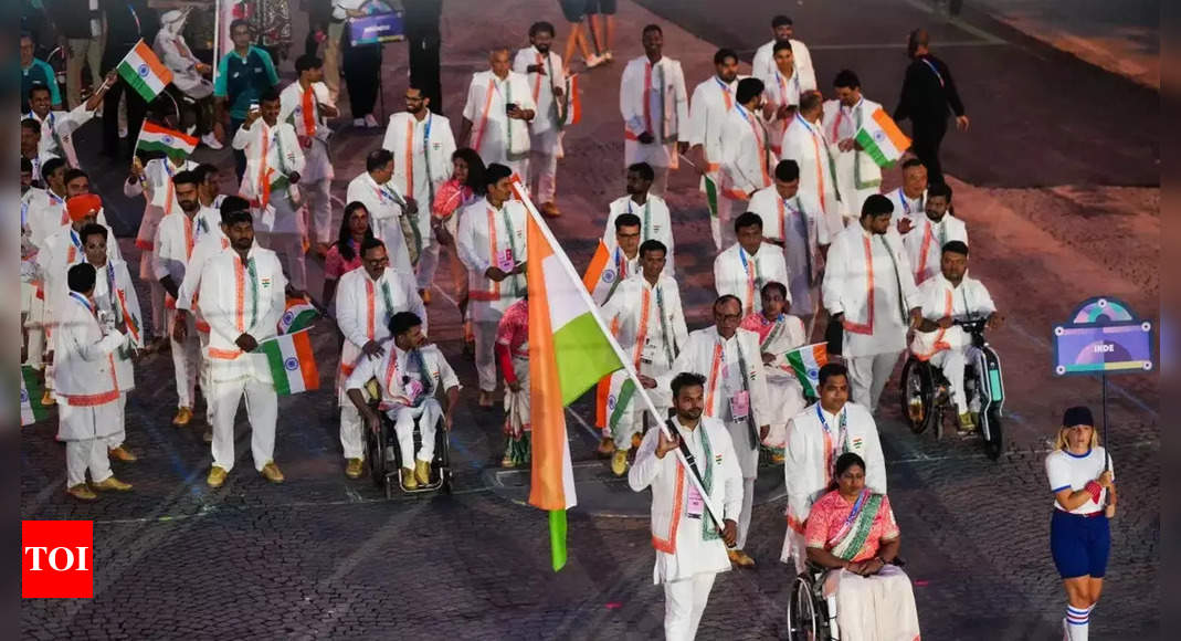 Paris Paralympics: Sumit, Bhagyashri lead India to vibrant welcome in opening ceremony | Paris Paralympics News