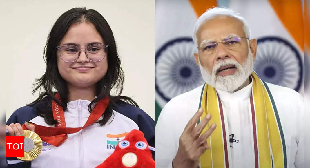 PM Narendra Modi congratulates Avani Lekhara in telephonic conversation on gold medal win at Paris Paralympics | Paris Paralympics News