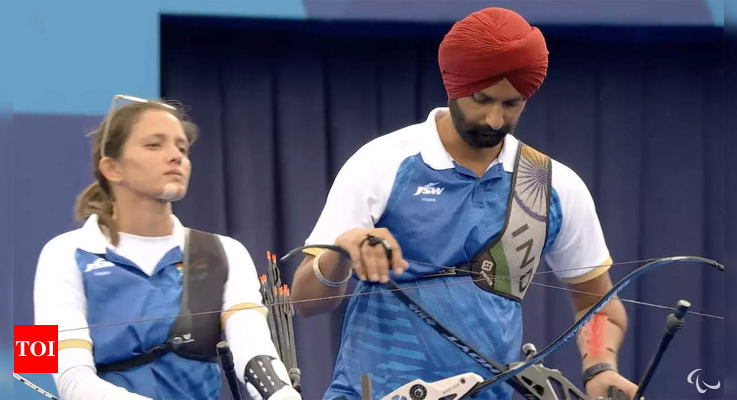 Harvinder Singh, Pooja fall short in recurve archery shoot-off for bronze medal | Paris Paralympics News