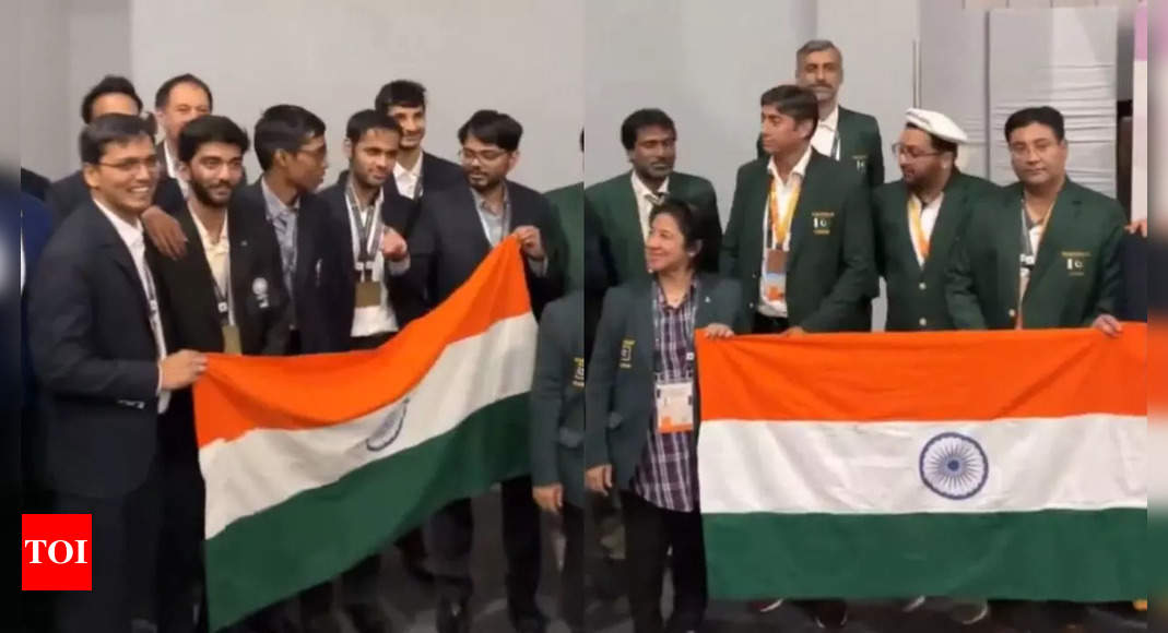 Viral Video: Pakistan team holds Indian flag during Chess Olympiad 2024