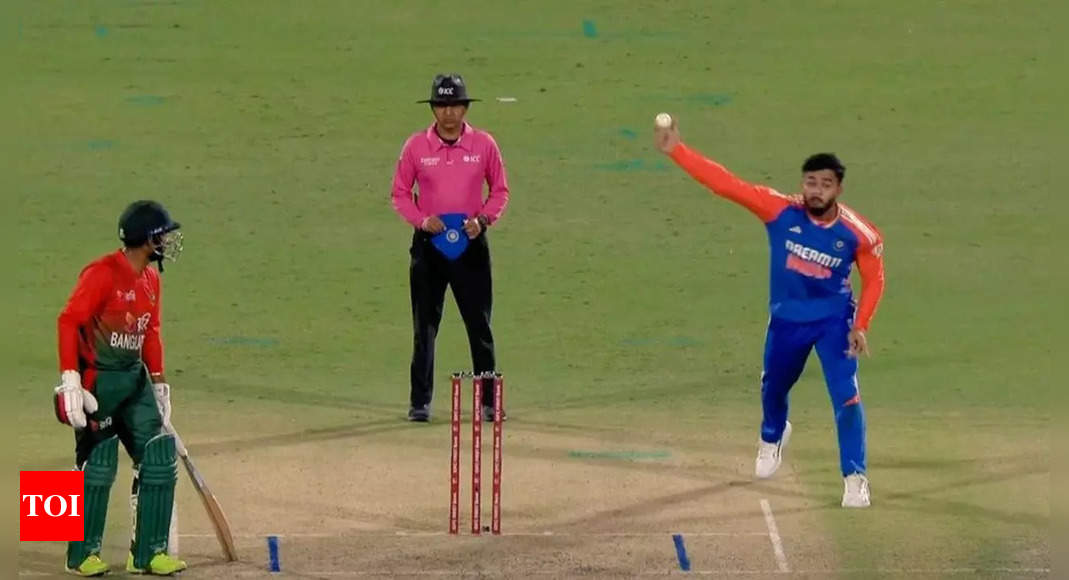 Riyan Parag tries absurd bowling style, bowls rare no-ball – WATCH | Cricket News