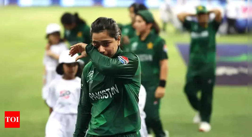 Watch: Pakistan captain Fatima Sana in tears remembering deceased father during national anthem | Cricket News